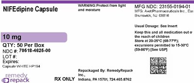 Mm1 (Nifedipine 10mg 70518 4625 00)